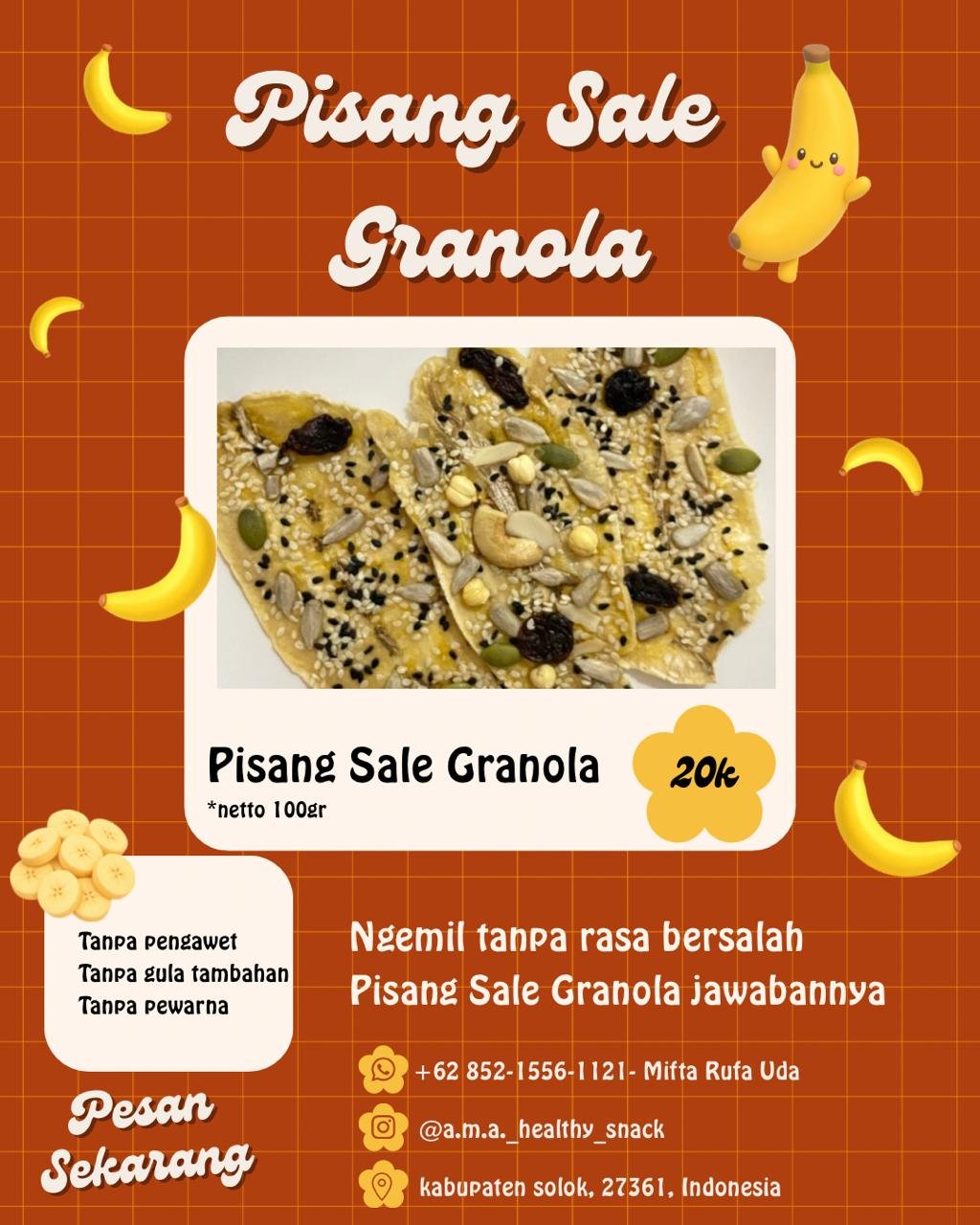 Poster produk Pisang Sale Granola